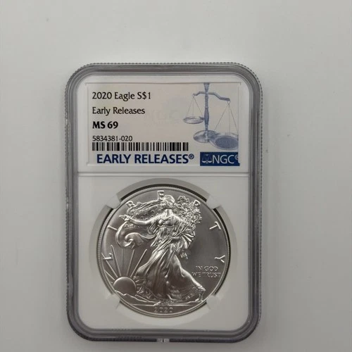2020 American Silver Eagle MS-69 NGC (Early Releases)