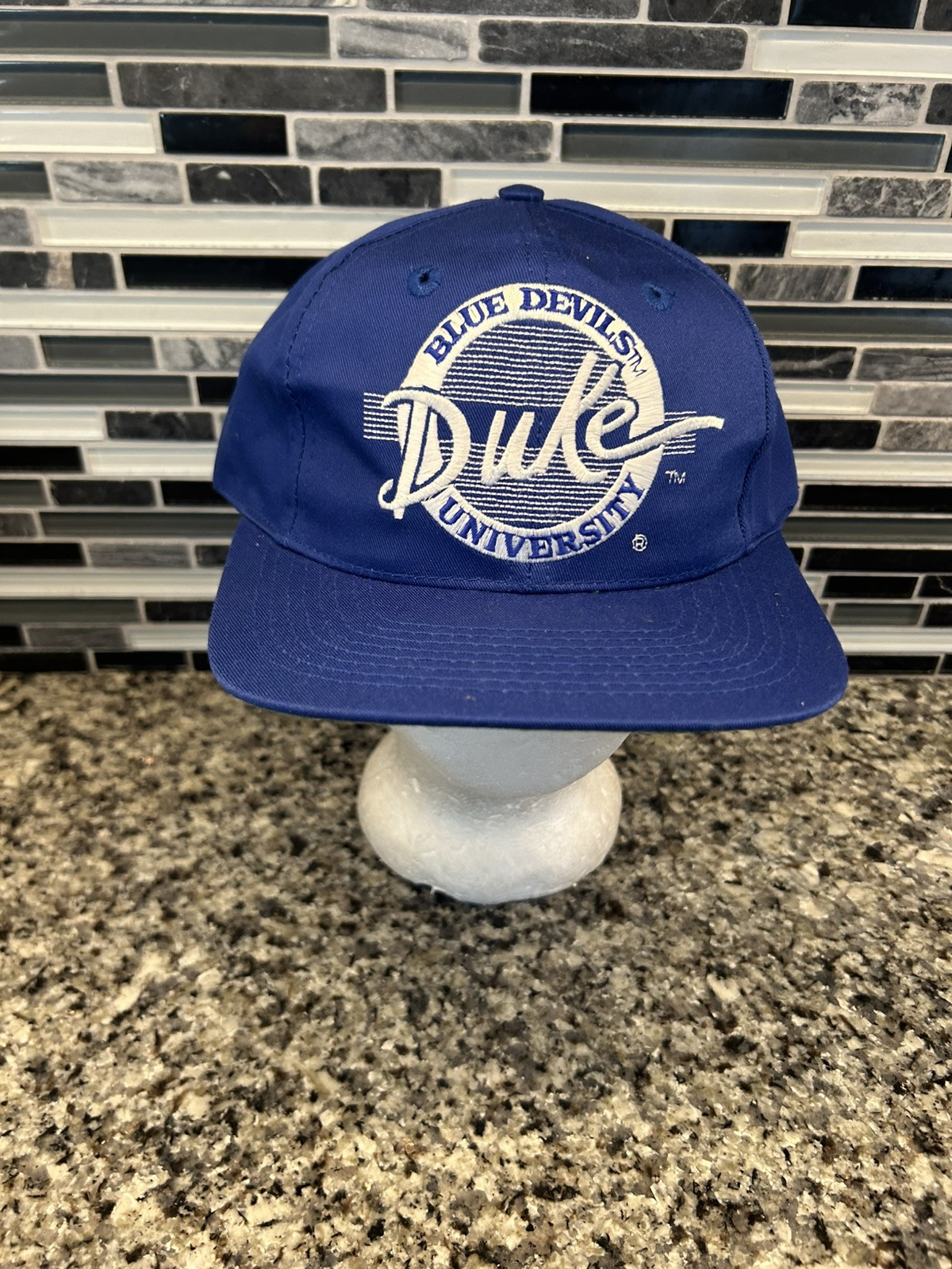 Duke Blue Devils Hat Script Basketball Snapback B… - image 1