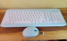 ONN Wireless Keyboard Compact Mouse Dual-Connectivity 2.4 Bluetooth Quiet