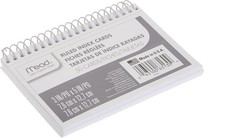 Mead WireBound Ruled Index Cards: 3 in. x 5 in. (White) [48-pack] 63130