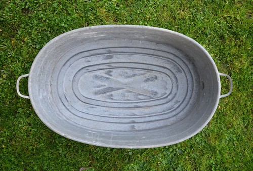 vintage old galvanized bath metal bath tub dog washing - 92.5 cm - FREE DELIVERY - Picture 9 of 11