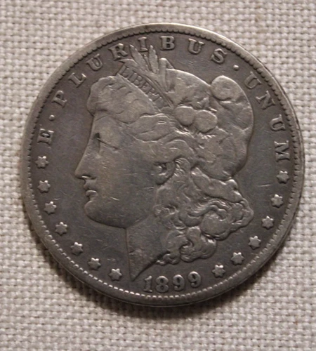 1899 $1 Morgan Silver Dollar XF SUPER LOW MINTAGE KEY DATE