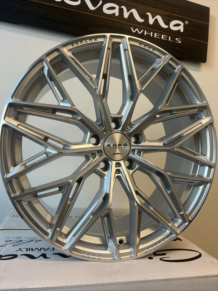 20" STAGERED KOKO KUTURE COMO MACHINE AROS PRATA (5X112) BENZ S560 X5 BMW AUDI - Imagem 2 de 4