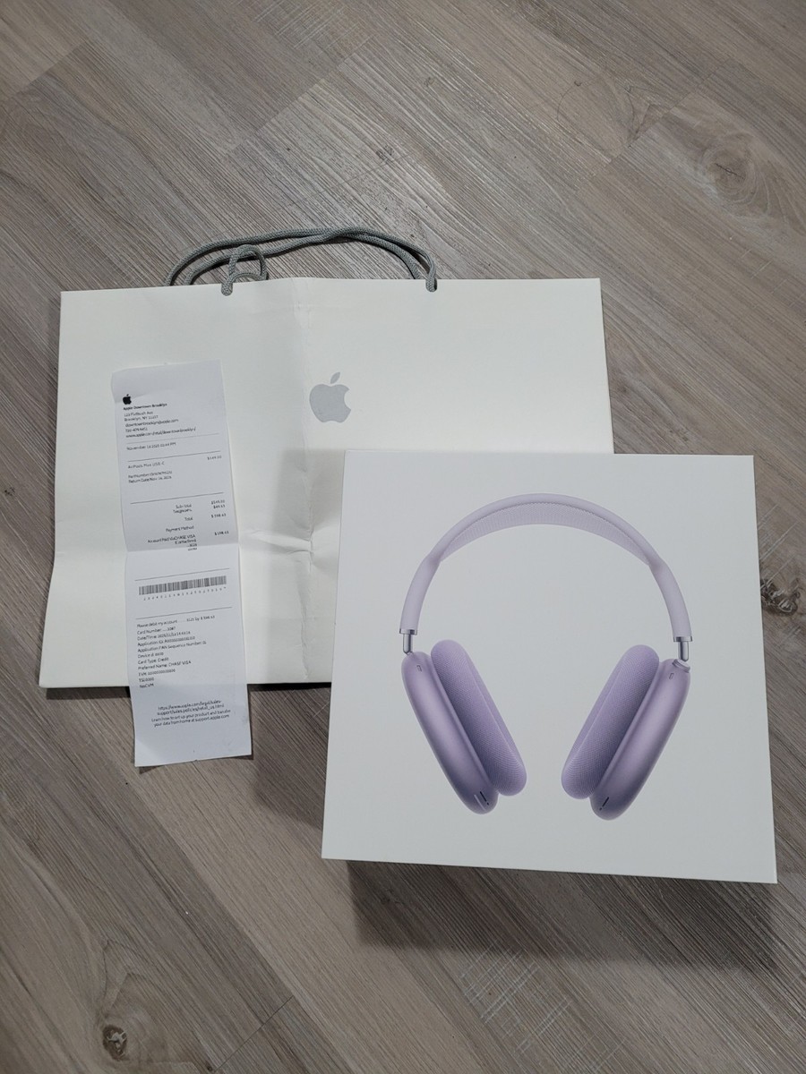 Apple AirPods Max USB C Purple With Smart Case Factory Brand New