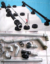 Heizöltank Füll-Rohr ZinkRohr Entlüftung Entnahme-Armatur Verbindung Erweiterung