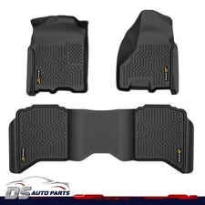 Fit For 2009-2024 Dodge Ram 1500 Classic Crew Cab All Weather Floor Mats TPE
