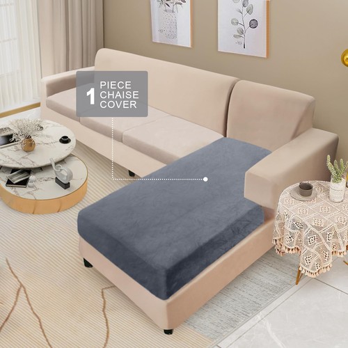 Schnitt Couch Bezug 1 Stück Samt Separate Chaiselongue Bezug Weiche Dehnung... - Bild 2 von 6