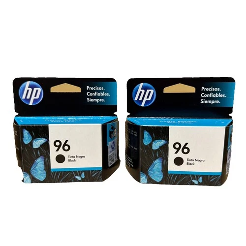 2 Pcs HP 96 Black Ink Cartridge New Genuine OEM C8767WN / BEST DATE ON EBAY 2021 - product listing photo