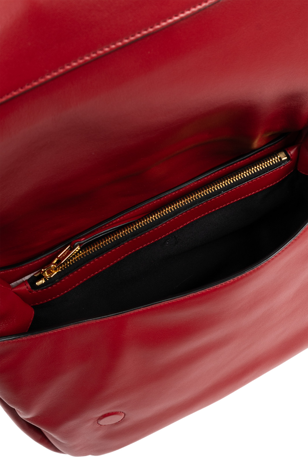 MOSCHINO Handle Me Red Leather Shoulder Bag New & Authentic image 4