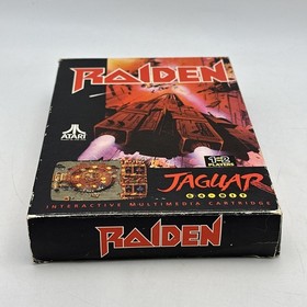 Raiden Atari Jaguar 1993 Game In Original Box TESTED Working - No Manual