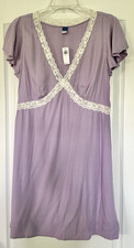 Old Navy Fit & Flare Crepe Lace-Trim Mini Dress-New with Tags-Size Medium