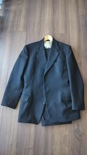 1940s 1950s British 3 Piece Suit, Charcoal/Black Colour, Great condition 38R