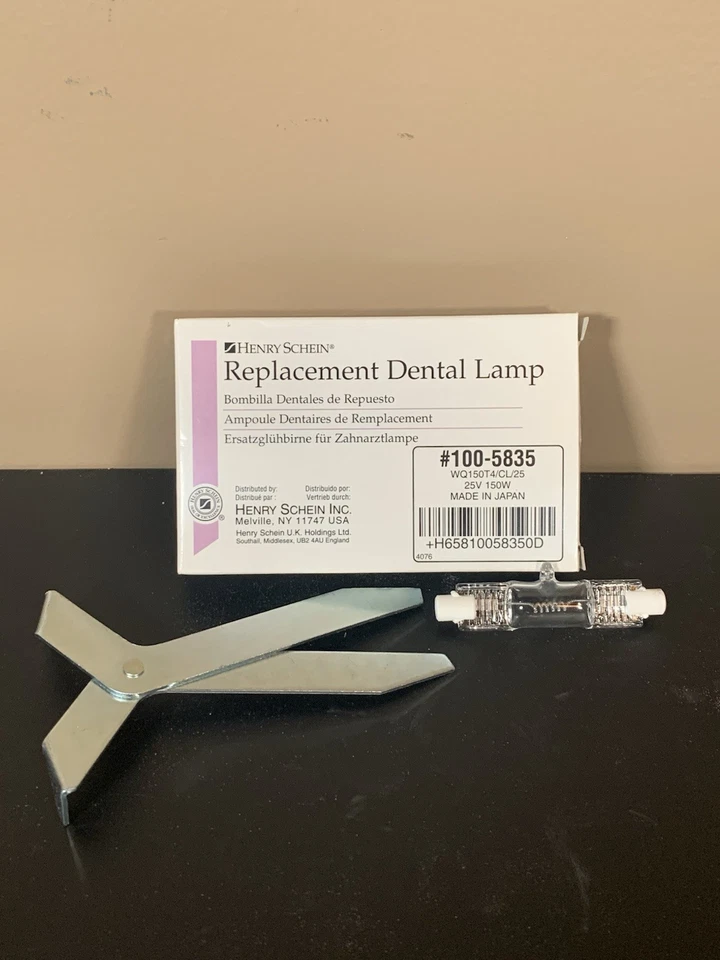 Replacement Dental Lamp, HENRY SCHEIN #100-5835, 25V 150 W w/Lamp Install Tool - Image 3 of 3