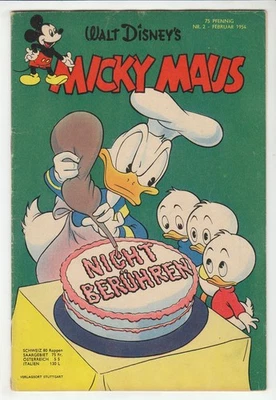 Micky Maus 1954 Nr. 2 altes Original in guten Zustand ! - Bild 1 von 4