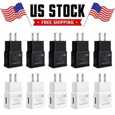 USB Power Adapter 2A AC Home Wall Charger US Plug Wholesale Bulk Lot For Android