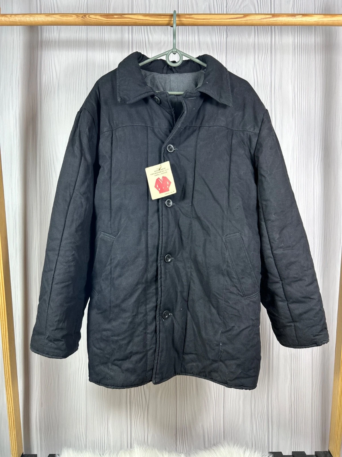 Vintage Soviet Padded Jacket USSR Military Telogreika Vatnik - product detail image 1