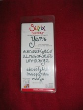 Sizzix SIZZLITS Alphabet Set OF 9 Dies Yarn Design BRAND NEW