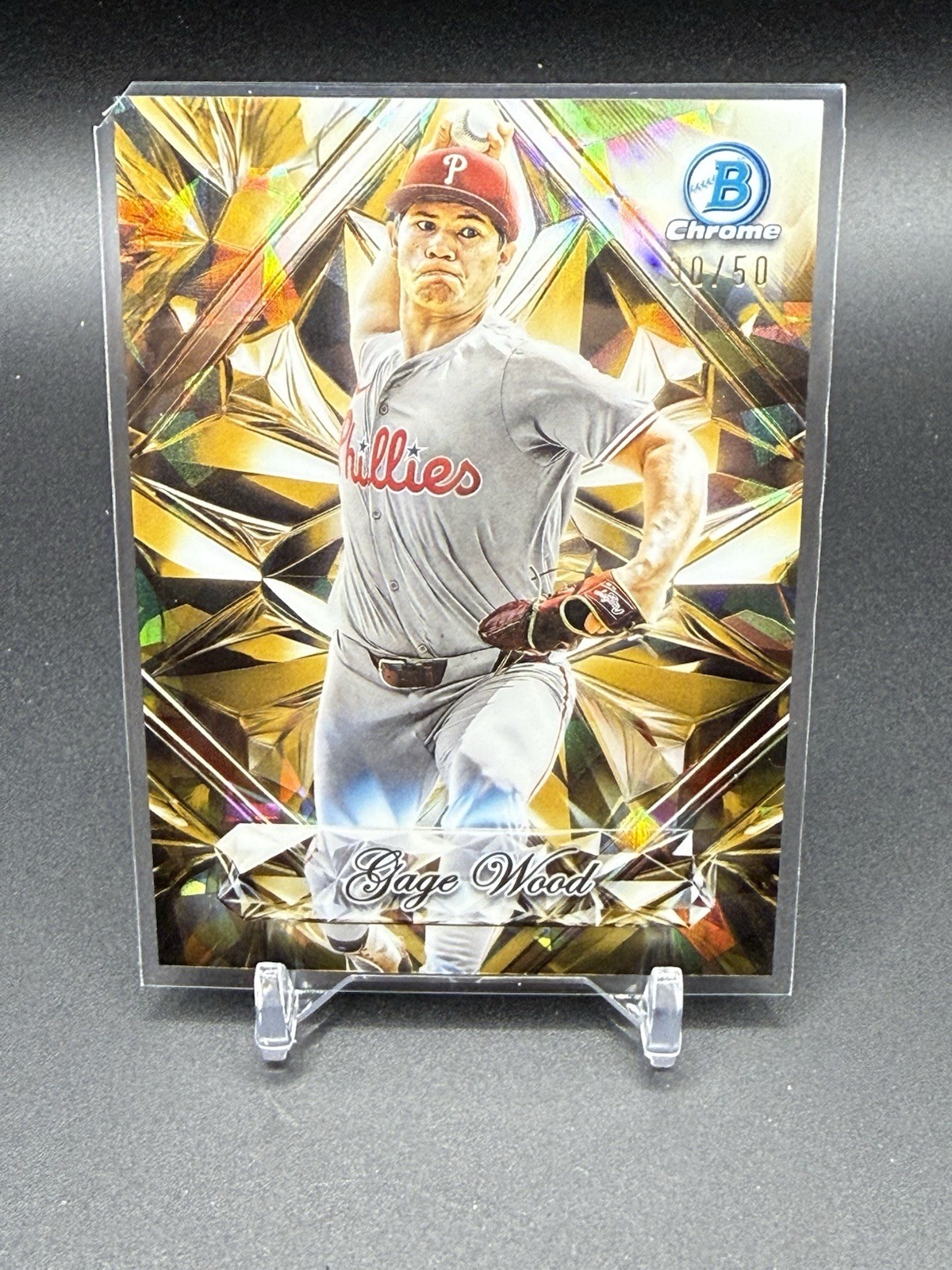 Gage Wood 2025 Bowman Draft Sapphire #SS-10 Sapphire Selections Gold [30/50]
