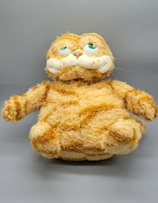 Orange Striped Fat Cat With Green Eyes Toy Plush P2