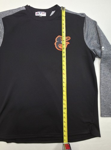 Baltimore Orioles Majestic Therma Base Pullover Mens XL Sweatshirt Limited Use - Picture 6 of 10