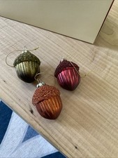 Mackenzie Childs  ACORNS (Set of 3) Fall Deco...