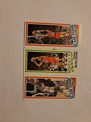 1980-81 Topps Julius Erving, Elvin Hayes, Ron Brewer #258-181-257