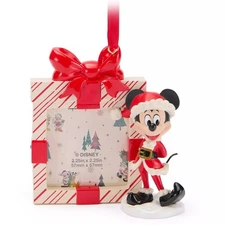 Disney Santa Mickey Mouse Photo Frame Ornament Brand New in Box NIB
