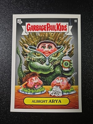 Game of Thrones Arya Stark Maisie Williams Spoof 2019 Garbage Pail Kids Card