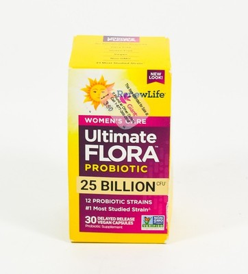 RenewLife ULTIMATE FLORA Probiotic 25 billion WOMENS Care 30 capsules 04/2027