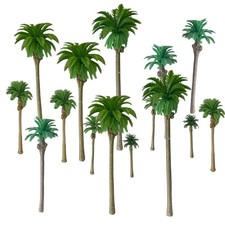 12Pcs Miniature Palm Trees 1.2-6.3 Inch Mixed Model Trees Diorama Supplies Na...
