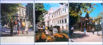 Vintage 1993 COSTA RICA Book Print 3 Pages Culture square Street old Post Office