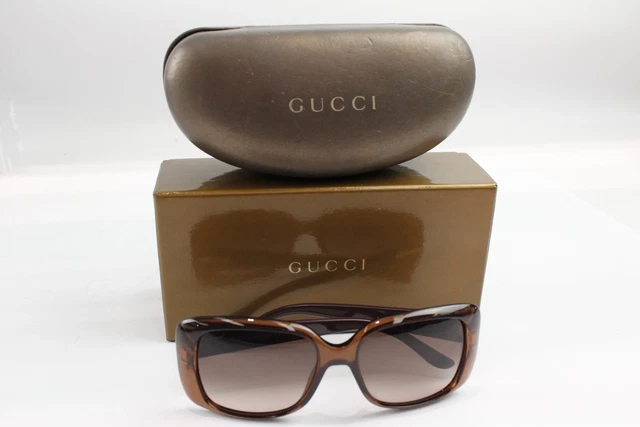01 Gucci GG 3577/S Brown Designer Sunglasses w/ Case Box & Authenticity Papers