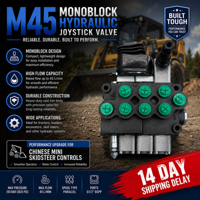 m45 Manual Hydraulic Directional Control Valve 3-Spool (Ship delay 15 days)
