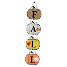 Hanging Wooden Fall Pumpkin Decorations for Thankgiving Wall Door Sign