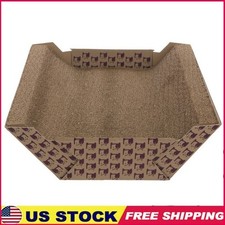 Cat Scratcher Lounge Catnip Infused Corrugated Cardboard Health Relaxation New