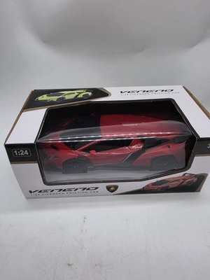 Braha Licensed Friction Car Lamborghini Veneno Red 1:24 Scale