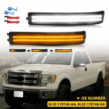 2PCS Sequential LED Side Mirror Turn Signal Lights Fit For 2009-2014 Ford F-150