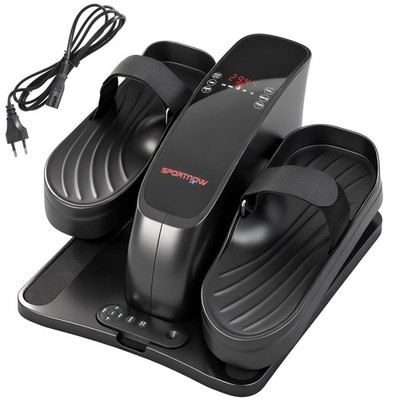 Mini Ellipsentrainer für Zuhause Untertisch Elektrischer Crosstrainer Schwarz