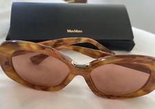 Max Mara Edna Tortoise Oversized Sunglasses Brown Lens.