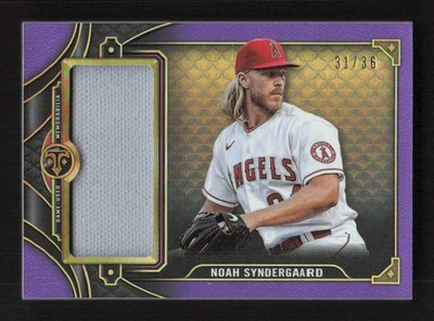 Noah Syndergaard 2022 Topps Triple Threads Jumbo Relics Amethyst #/36 #SJR1-NS2