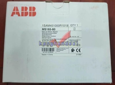 1PCS New ABB MS165-80 (70-80A) Motor Protection Circuit Breaker 1SAM451000R1019