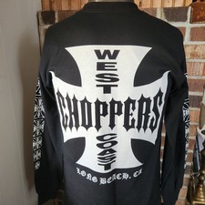 Vintage Y2K West Coast Choppers Long Sleeve Shirt Size Medium Paul Walker Mint!
