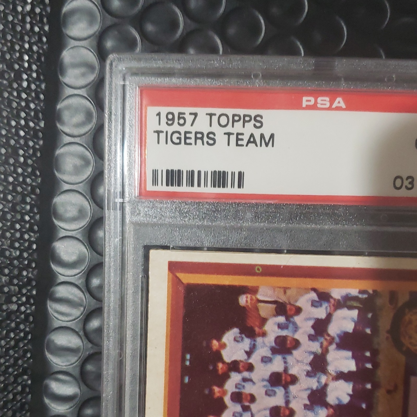 Topps 1957 Detroit Tigers Team #198 PSA 2 Graded MLB Baseball Vintage view 6