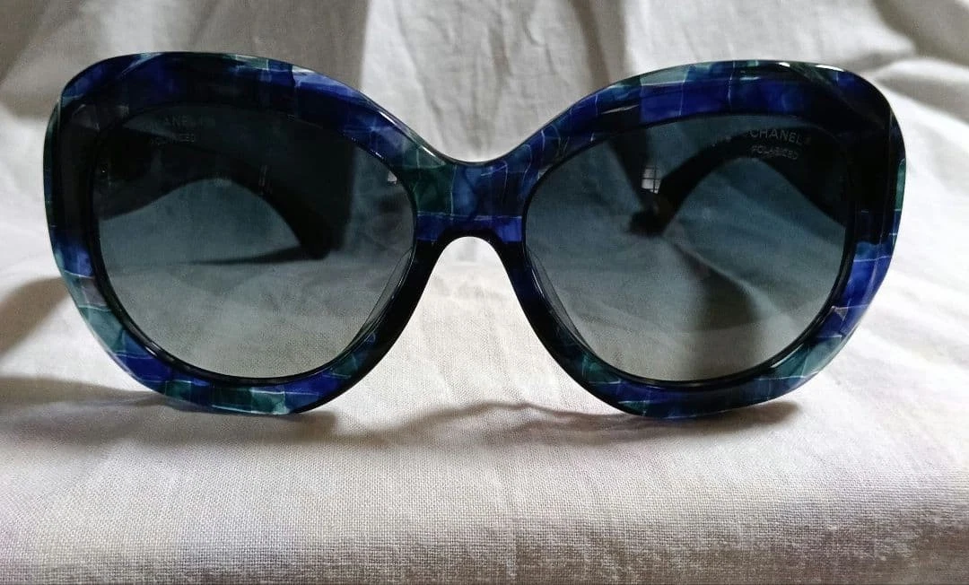 CHANEL Blue Cat Eye Sunglasses for Women | eBay display picture 2