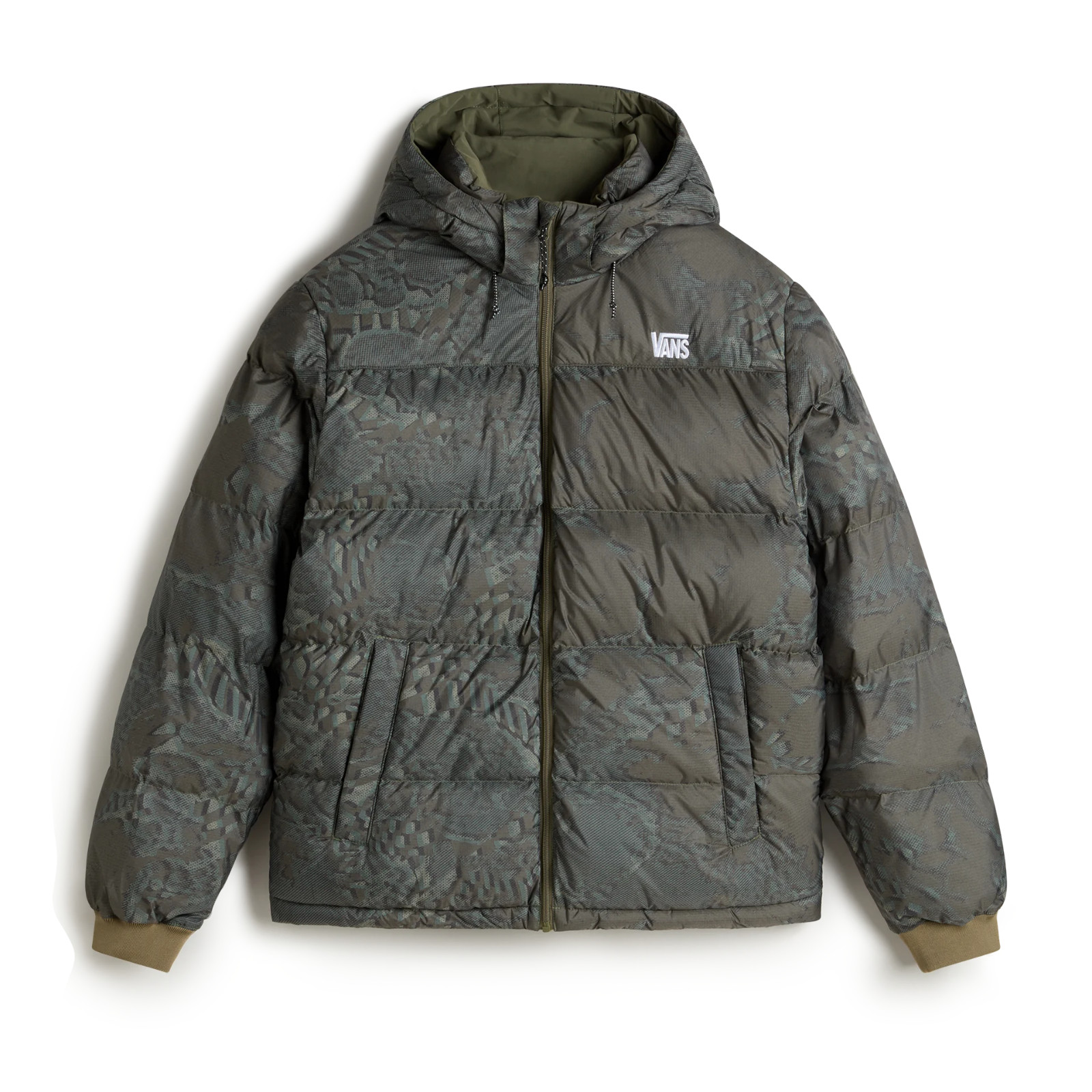 Brand New Mens Vans MTE Bridgewood Reversible Puffer Jacket Grape Leaf Size M 25990₽