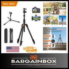 Compact 71" Tripod for DSLR/Smartphone - Perfect for Travel  Low-Angle Shots