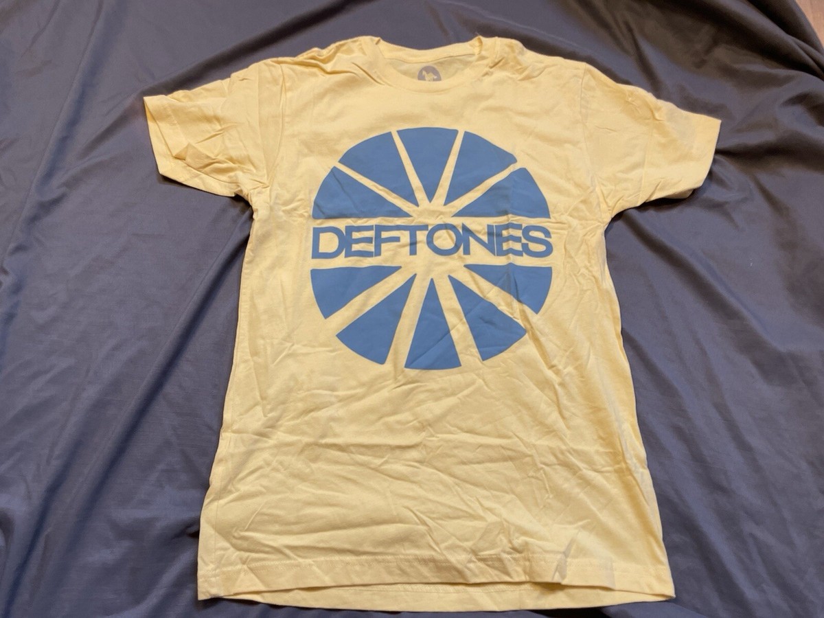 Deftones Circle Logo Yellow T-Shirt Small Official Alt Nu