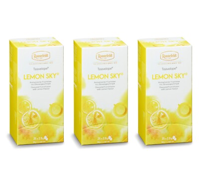 Ronnefeldt Tee 3x25 Teebeutel  Teavelope Lemon Sky Früchtetee Zitronentee