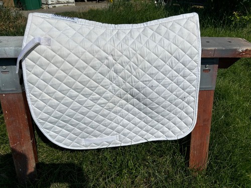 Smartpak Dressage Pad Quilted Full Size White | Barely Used