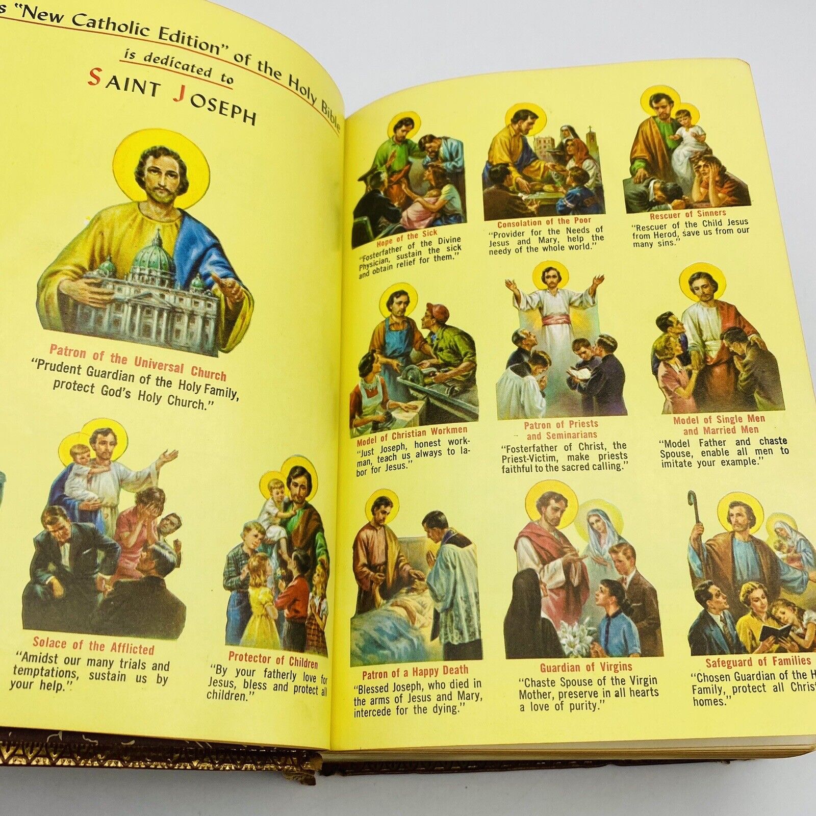 Catholic Edition Holy Bible 1962 Saint Joseph T-610 Catholic Book Publishing Co